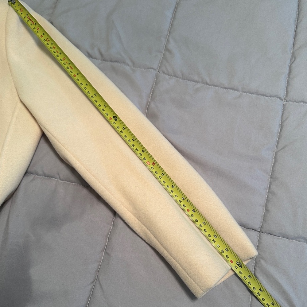 Vintage Long  Style Winter Coat Cream Size 48 (Fits M/L) Anastasio - Picture 11 of 16